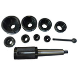 Sliding Tailstock Die Holder MT5 with 8 Interchangeable Metric Die Holders (16mm–65mm) for Lathe Threading