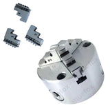 80mm 3 Jaw Self Centering Chuck with Backplate for 3" & 4" Rotary Tables | Includes T-Nuts | Bluefox Tools | UK STOCK
