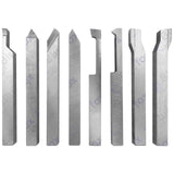 8 Pc HSS Ground Lathe Tool Set 6mm Turning Form Cutting Tools in Wooden Box Bluefox | UK STOCK