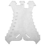 Stainless Steel Sheet Metal Scribe Marking Tool 140mm | Precision Marking Template with Scale 5–100mm | Rustproof Deburring Tool