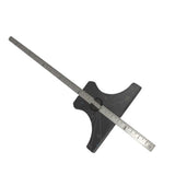Engineer's Depth Gauge 150mm / 6 Inch Stainless Steel Ruler | Metric & Imperial Precision Depth Measuring Tool