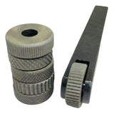 Single Wheel Knurling Tool Holder with 6 HSS Knurls | 12mm Shank Mini Lathe Knurling Tool Set