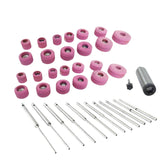 Sioux Valve Seat Grinding Stones Set – 24 Pcs Wheels with 11 Pilots + 11/16" Stone Holder | Valve Seat Grinder Kit