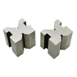 Precision Engineers All Steel Vee Blocks Clamp Set – Matched Pair Hardened Steel V Blocks with Clamps | DE