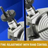 4 Inch (100mm) Precision Rotary Table Horizontal & Vertical Milling Table 4 Slot | DE