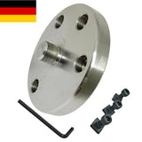 80mm Rotary Table Adapter Backplate for 3 & 4 Jaw Lathe Chucks | M14 x 1 Thread | DE