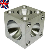 3" x 3" Solid Steel Doming Dapping Block | 25 Depression Jewellery Forming Block | UK STOCK