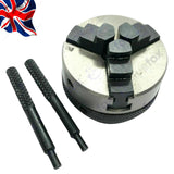50mm 3 Jaw Self Centering Lathe Chuck M12 x 1 Thread | Mini Lathe Chuck | UK STOCK