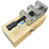 60mm Toolmakers Grinding Vice | Precision Machine Vice with Wooden Storage Box | UK STOCK