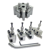 5-teiliges T37 Schnellwechsel-Stahlhaltersystem | Für Myford ML7 & Super 7 Drehmaschinen | Spitzenhöhe 90-115mm | AUF LAGER IN DEUTSCHLAND