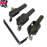 Engineers Fly Cutter Set with HSS Round Tool Bits | 8mm Shank | 3 Piece Milling Cutter Set | UK STOCK
