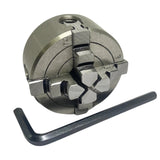 50mm 4 Jaw Independent Lathe Chuck M14 x 1 Thread | Mini Lathe Chuck with Reversible Jaws | UK STOCK