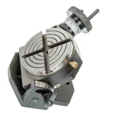 4" (100mm) Tilting Rotary Table 4 Slot | 90° Adjustable Milling & Metalworking Table | UK STOCK