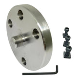 80mm Rotary Table Adaptor Backplate M14 x 1 Thread | For 3 Jaw & 4 Jaw Mini Lathe Chucks | UK STOCK