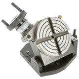 4" (100mm) Tilting Rotary Table 4 Slot | 90° Adjustable Milling & Metalworking Table | UK STOCK