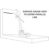 Large Engineers Universal Scribing Block Surface Gauge Scriber 9" & 12" Adjustable | UK STOCK