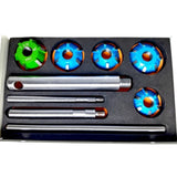Carbide Tipped Valve Seat Face Cutter Set 5 Pcs | Double-Sided Valve Seat Cutters with Pilots | Bluefox Tools | DE
