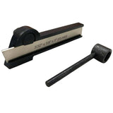 3/8" × 7/8" × 5" Lathe Parting Tool Holder with 3/32" HSS Cut-Off Blade | 5" Length | Bluefox Tools