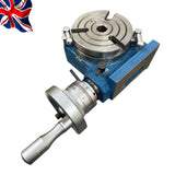 HV4 110mm (4") Horizontal Vertical Rotary Table with MT2 Centre | 90:1 Heavy Duty Precision Milling Table | Bluefox Tools | UK STOCK