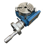 HV4 110mm (4") Horizontal Vertical Rotary Table with MT2 Centre | 90:1 Heavy Duty Precision Milling Table | Bluefox Tools | UK STOCK