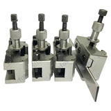 T51 Quick Change Tool Post Set 5 Piece with Standard, Boring & Parting Holders | 16mm Capacity | Bluefox Tools | UK STOCK