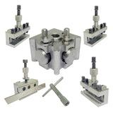 T51 Quick Change Tool Post Set with Standard, Boring & Parting Holders | Boxford Lathe | Wooden Box | Bluefox Tools | UK STOCK