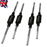 4 Piece Adjustable Tap Wrench Set 1/16"–3/4" Capacity | Engineering Threading Tool Kit | Bluefox Tools | UK STOCK