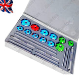 23 Piece Large Carbide Tipped Valve Seat Cutter Set | 30°, 45° & 70° Cutters with Pilots | Engine Reconditioning Kit | Bluefox Tools | UK STOCK