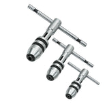 BLUEFOX TOOLS 3-Piece Adjustable T-Handle Tap Wrench Set | M1-M12 Metric & Imperial Tap Sizes | USA STOCK