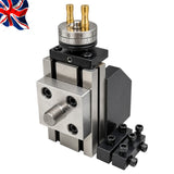 Mini Lathe Vertical Milling Slide with 50mm Backplate M14 x 1 Thread for Lathe Chuck, 3/8" T-Slot, 2-3/4" Square Base, 4" Height | UK STOCK