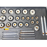 20 Piece Valve Seat & Face Cutter Set Carbon Steel | Vintage Engine Valve Seat Repair Kit | DE