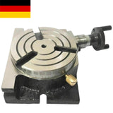 75mm (3") Precision Rotary Table Horizontal Vertical 3 Slot for Milling Machine | Bluefox Tools | DE