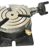 75mm (3") Precision Rotary Table Horizontal Vertical 3 Slot for Milling Machine | Bluefox Tools | DE