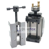 Mini Vertical Slide with 2" (50mm) Precision Steel Vice for Bench Lathe | Instant Milling Attachment | Bluefox Tools | DE