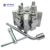 T3 Quick Change Tool Post Main Block with Spanner | 25mm Bore for Colchester Mascot 1600 & Harrison M450 | Bluefox Tools | UK STOCK