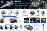 Myford Chuck Adapter Backplate 2MT for Rotary Table | Myford Thread Chuck Adaptor | Bluefox Tools | UK STOCK
