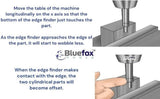 4 Pc Edge Finder Wiggler Set 3/8" & 1/2" Shank Precision Centre Finder Bluefox | UK STOCK