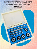 5 Piece Valve Seat & Face Cutter Set Carbon Steel with Wooden Storage Box | DE