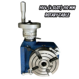 BlueFox Tools HV4 110mm Horizontal Vertical Rotary Table with Indexing Plate Set | 4 Slot 90:1 Rotary Table with 2MT Centre & Dividing Plates