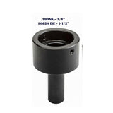 BlueFox Tools 1-1/2" Tailstock Floating Round Die Holder | 3/4" Straight Shank | For Lathe, Milling & Tapping Machines
