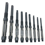 BlueFox Tools 9 Piece Adjustable Hand Reamer Set H4–H12 | 15/32" to 1-3/16" (11.9–30.16mm) Carbon Steel Hand Reamers with Storage Case