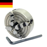 70mm 4 Jaw Independent Lathe Chuck M14 x 1 Thread with Reversible Jaws for Mini Lathes | DE