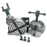 100mm Rotary Table with 4" Rotary Vice, T-Nuts & Mounting Kit for Milling Machines | DE