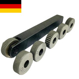 12mm Straight Shank Knurling Tool with 6 HSS Knurl Wheels | Mini Lathe Knurling Set | DE