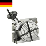 4 Inch (100mm) Precision Rotary Table Horizontal & Vertical Milling Table 4 Slot | DE