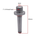 Woodworking Live Tailstock Chuck Adapter 1" x 8 TPI with MT2 Morse Taper