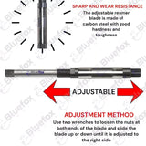 Adjustable Hand Reamer 15/16"–1-1/16" (23.75–27.00mm) | H11 Expanding Reamer with HSS Blades