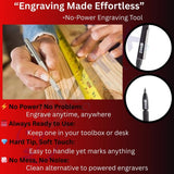Scribing Pen Tool with Tungsten Carbide Point – Metal Engraver & Craft Marker