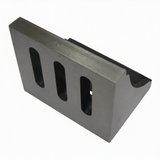 Slotted Angle Plate Cast Iron 110 x 89 x 75mm | Precision Ground Open End Angle Plate | 4 Slot Workholding Fixture for Milling & Machining