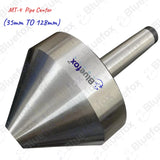 🔧 BLUEFOX TOOLS MT4 Bull Nose Pipe Live Revolving Center – 35mm to 128mm Capacity for Lathe & Milling Machines